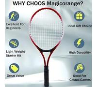 Shein Raqueta de tenis ultraligera de aleación de aluminio. Incluye una raqueta y una funda. La raqueta es ultraligera y resistente, con un diseño de cabeza