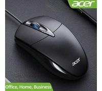 Shein Ratón con cable Acer M119, ultra ligero y silencioso, para oficina/juegos de escritorio/portátil, negocios/escuela, ratón óptico USB con diseño ergonó