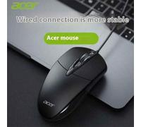 Shein Ratón con cable Acer, ratón de oficina portátil, ratón silencioso ligero para uso doméstico/empresarial/juegos, conexión USB plug and play, apto para