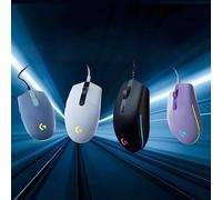 Shein Ratón de juego con cable Logitech G102 Gen2, efectos de iluminación RGB, ligero, sensor de grado de juego de 8000 DPI