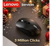 Shein Ratón de oficina inalámbrico Lenovo, ratón de modo dual con Bluetooth y 2,4 GHz, teclas silenciosas, agarre ergonómico y 1600 DPI para ordenador y tab