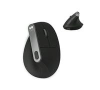 Shein Ratón ergonómico inalámbrico por bluetooth/ 2.4ghz subblim nature vertical ergo dual battery/ batería recargable/ hasta 4000 dpi/ negro