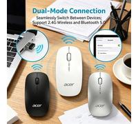 Shein Ratón inalámbrico Bluetooth OMR050 con función de carga, delgado y portátil, apto para ordenadores de sobremesa, portátiles, ordenadores todo en uno y