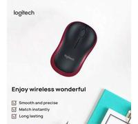 Shein Ratón inalámbrico portátil de alta calidad M185 con mini receptor, botones silenciosos, agarre cómodo, esencial para uso de oficina de mujeres (borde