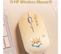 Shein Ratón inalámbrico silencioso HP, ratón para juegos - Diseño ergonómico para diestros y conexión fiable de 2.4GHz - Funciona para computadoras y portát