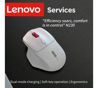 Shein Ratón inalámbrico silencioso Lenovo N230 de 2,4 GHz, con latencia ultra baja, respuesta rápida, batería de larga duración y diseño ergonómico para ofi