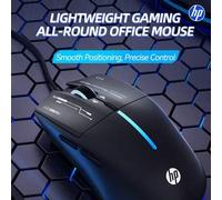 Shein Ratón mini con cable HP M260, ratón de computadora, ratón de escritorio para PC de oficina y portátil, compatible con sistemas operativos Microsoft Wi