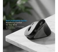Shein Ratón vertical ergonómico inalámbrico Bluetooth OMR217, ratón vertical con agarre trimodal, ratón que protege la mano, evita el contacto con el ratón,