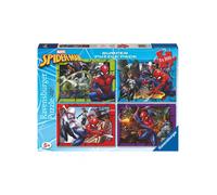 Shein Ravensburger - Puzzles Marvel: Spider-Man Pack De 4 | Puzzle 5 Años O Más | Regalo Niño 5 Años O Más De 100 Piezas Cada Uno | Rompecabezas Niños De 36