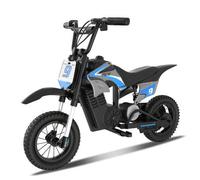 Shein RCB Moto eléctrica infantil, con velocidad de 10/15/25 km/h y 16 km de autonomía. Motor de 350 W, luz ambiental y doble amortiguador. Motocross de 12