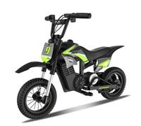 Shein RCB Moto eléctrica infantil, con velocidad de 10/15/25 km/h y 16 km de autonomía. Motor de 350 W, luz ambiental y doble amortiguador. Motocross de 12