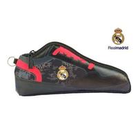 Shein - REAL MADRID Portatodo Zapatillero con Cremallera - Estuche Diseño único con Licencia Oficial - Cartera porta Zapatilla máxima Comodidad con anilla p
