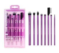 Shein Real Techniques Everyday Eye Essentials Juego de 8 Brochas de Maquillaje, Brochas para Ojos para Delineador, Sombra de Ojos, Cejas & Pestañas, Fácil d