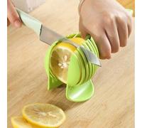 Shein Rebanador de frutas de plástico KitchenCraft - Pinza de alimentos redonda para tomates, limones, huevos - Contacto con alimentos - Soporte multifuncio