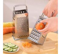 Shein Rebanador de verduras de acero inoxidable 6 en 1, pelador de juliana para patata, pepino, zanahoria, herramienta de cocina multifuncional