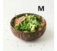 Shein Recipiente de alimentos ligero de concha de coco natural, ensalada de frutas, batido, cuenco de postre, conjunto de vajilla del sudeste asiático