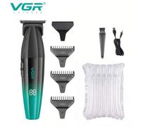 Shein Recortadora de cabello profesional VGR, cortapelos recargable, recortadora de barba a 9000 RPM, máquina de cortar el cabello para barbero, recortadora