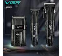 Shein Recortadora de cabello VGR Profesional, 9000 RPM, Set de recortadora con pantalla digital, afeitadora recíproca eléctrica, recortadora para hombres, s
