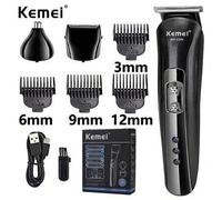Shein Recortadora de pelo multifunción KEMEI KM-1506 con USB, recargable, cortadora de cabello eléctrica, afeitadora eléctrica, recortadora de barba