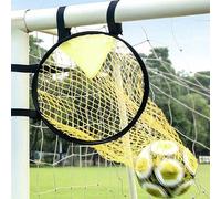 Shein Red de portería de fútbol amarilla profesional, red de tiro libre con objetivo, equipo portátil de práctica de tiro al arco con bolsa de objetivo, acc