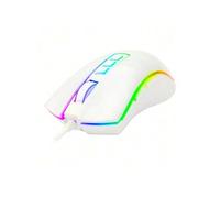 Shein Redragon m711 cobra white raton gaming usb 1000dpi - 7 botones programables - iluminacion rgb - uso diestro - cable trenzado de 1.80m