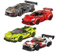 Shein Regalo de Año Nuevo para Mejores Amigos/Adultos: Bloque de Construcción de Superdeportivo - ¡Su Juguete Favorito! Serie de Coches Famosos del Mundo Cr