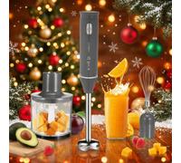 Shein Regalo del Día de San Valentín Licuadora, Licuadora, Juego de Licuadora de Mano 4 en 1, Que Incluye Licuadora de Varilla Multifunción, Batidor, Picado