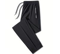 Shein Regalo del Día del Padre, 1 par de pantalones deportivos casuales para hombre, pantalones de seda de hielo, pantalones deportivos casuales para hombre