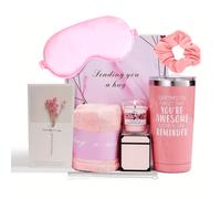 Shein Regalos de cumpleaños para mujeres, ideas de regalos de Navidad, set de canasta de regalo de spa relajante, regalos para mujeres que lo tienen todo, s