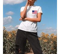 Shein Regalos personalizados, personaliza una camiseta de mujer, agrega tu bandera o foto (patrón de insignia/logotipo de la empresa/foto familiar/selfie/ma