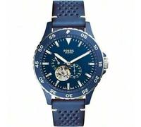 Shein Reloj automático mecánico de hombre Fossil con correa de cuero, caja de acero inoxidable y cristal resistente a los arañazos ME3148/ME3149