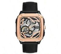 Shein Reloj automático mecánico para hombre Fossil, caja de acero inoxidable/cristal resistente a los arañazos BQ2572