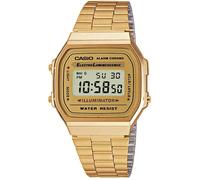 Shein Reloj Casio A168WG-9E Resina correa color: Oro Amarillo Dial LCD Digital Unisex