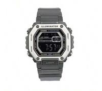 Shein Reloj casual para hombre de la serie STANDARD con movimiento de cuarzo, esfera negra MWD-110H-8B