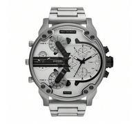 Shein Reloj cronógrafo DIESEL Mr. Daddy 2.0 para hombres - Esfera plateada con brazalete de acero inoxidable | Reloj multifunción deportivo con característi
