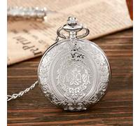 Shein Reloj de bolsillo de cuarzo grabado con flor