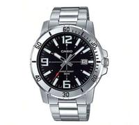 Shein Reloj de cuarzo analógico Casio MTP-VD01D-1B, con correa de acero inoxidable para hombre, estilo deportivo, para uso diario, regalo para hombres