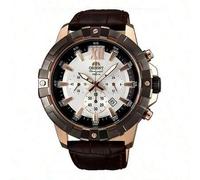 Shein Reloj de cuarzo para hombres Orient (FTW03003T0) - Reloj de acero inoxidable de estilo deportivo con esfera blanca, perfecto para uso diario