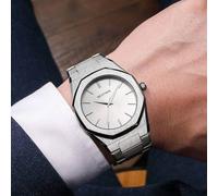 Shein Reloj de cuarzo redondo para hombre, ideal para regalar al padre