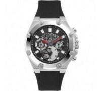 Shein Reloj de hombre de tercera generación con múltiples funciones, esfera dorada, correa de goma negra, para uso diario y deportes al aire libre GW0334G1