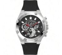 Shein Reloj de hombre de tercera generación con múltiples funciones, esfera dorada, correa de goma negra, para uso diario y deportes al aire libre GW0334G1