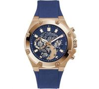 Shein Reloj de hombre de tercera generación con múltiples funciones, esfera dorada y correa de goma negra para uso diario y deportes al aire libre - GW0334G