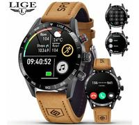 Shein Reloj de negocios para hombres LIGE, pantalla HD de 1.39 pulgadas, cronometraje deportivo, inalámbrico, digital, electrónico, inteligente, calendario,