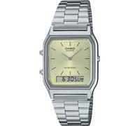Shein Reloj de pulsera CASIO Collection - AQ-230A-9AMQYES correa color: Gris plata Dial Verde Unisex
