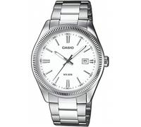 Shein Reloj de pulsera CASIO Collection - MTP-1302PD-7A1VEF correa color: Gris plata Dial Blanco Hombre