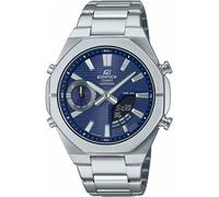 Shein Reloj de pulsera CASIO Edifice - ECB-S10D-2AEF correa color: Gris plata Dial Azul Hombre