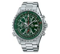 Shein Reloj de pulsera CASIO Edifice - EF-527D-3AVUEF correa color: Gris plata Dial Verde Hombre