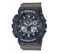 Shein Reloj de pulsera CASIO G-Shock - GA-100TU-1A3ER correa color: Verde oliva Dial Negro Hombre