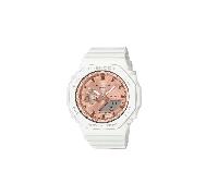 Shein Reloj de pulsera CASIO G-Shock - GMA-S2100MD-7AER correa color: Blanco Dial Metal Rojo salmón Hombre