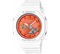 Shein Reloj de pulsera CASIO G-Shock - GMA-S2100WS-7AER correa color: Blanco Dial Naranja intenso Hombre